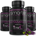 (3 Pack) Syrové celé potraviny vitamin C Přírodní imunitní podpora z Berries, Premium Antioxidants, Bioflavonoidy a polyfenoly, 180 Veganské kapsle