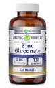 Amazing Appendias Zinek Gluconate Dodatek 124; 50 Mg Per Serving CLAND124; Tablety CLAND124; Non- GMO CLAND124; Gluten- Free CLAND124; Made in USA (120 Počet)
