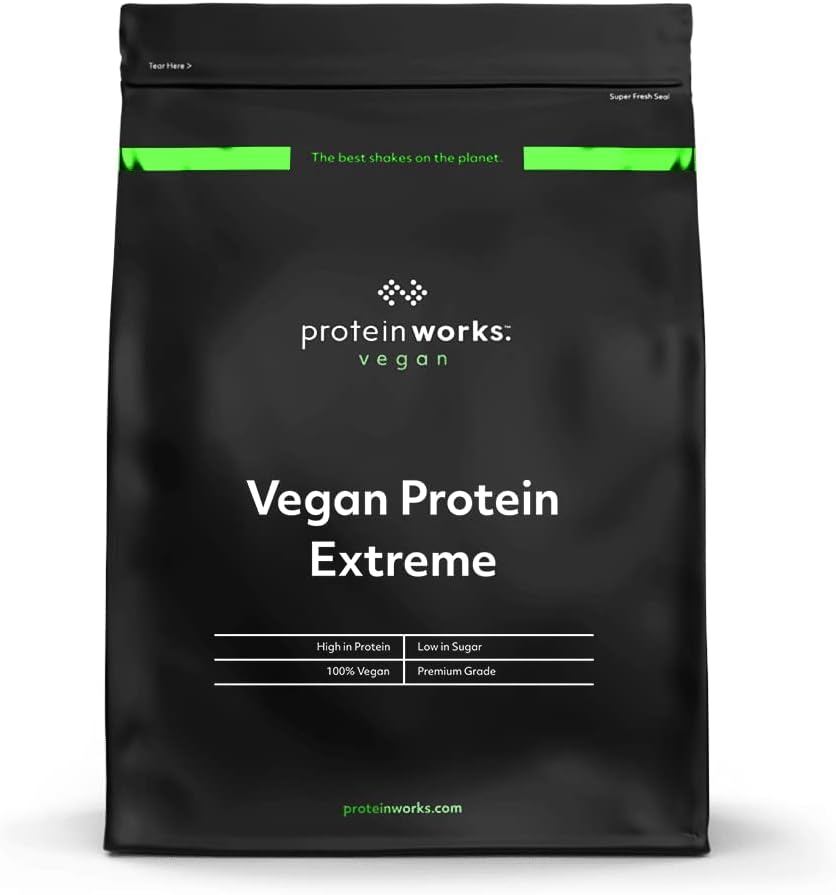 Protein Works - Vegan Protein Extreme IR 124; 29g Protein IR 124; Plant Based Shake IR 124; Multi- Source Protein Blend IR 124; Cookies 'n' Cream IR 124; 2.20 Pounds