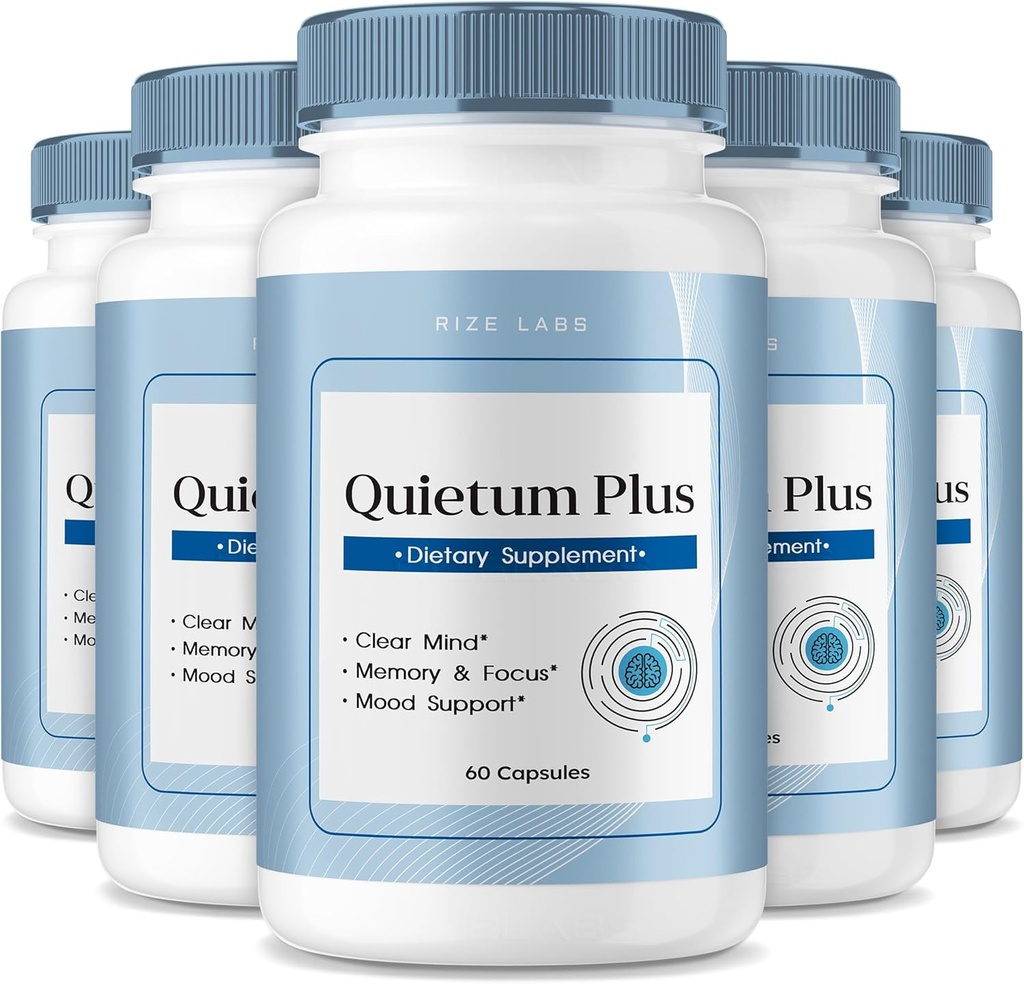 rize laboratoře - Quietum Plus Tinnitus Relief Kapsle dodatek, Advanced Formula Reduct Ušní vyzvánění, pilulky na podporu funkce sluchu (300 Kapsle)