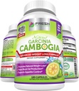 FRESH ZDRAVOTNÍ CARE 100% čistý Garcinia cambogia extrakt - Všechny přírodní appetite conpressant & Weight Management Support - 180 Kapsle