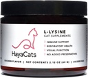 HayaCats L- Lysin Powder for Cats - Imunitní a respirační podpora - Veterinární dodatek s kuřecími játry - Vyrobeno v USA - 60 Služeb