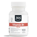 365 podle Whole Foods Market, Vitamin B1 100mg, Vegan, 100 tablet