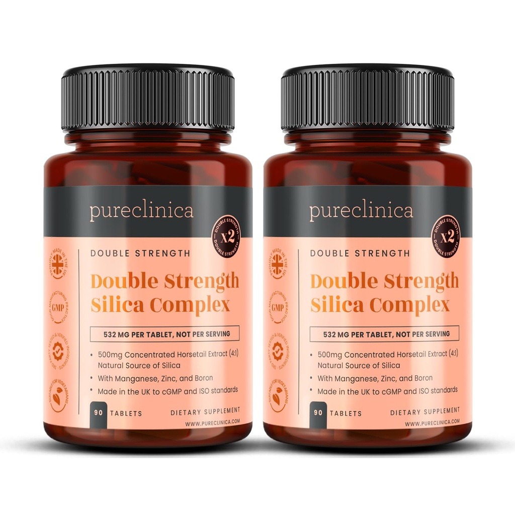 Dvoulůžkový Silica Complex - 6 měsíční dodávka! (2000mg Horsetail Extract x 180 tablet (2 láhve 90))