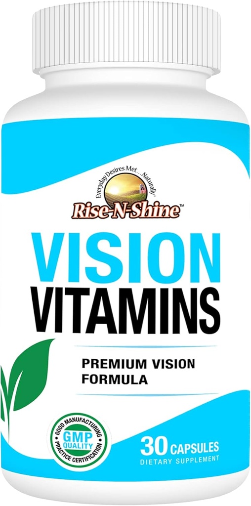 Vize Vitamíny Vzorec s Lutein, Vitamin A, Taurin, Zinek, Kurkuma Kořen a více na podporu Vize 30 Počet