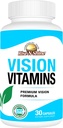 Vize Vitamíny Vzorec s Lutein, Vitamin A, Taurin, Zinek, Kurkuma Kořen a více na podporu Vize 30 Počet