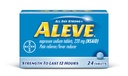 Aluve tablety s Naproxenem sodným, 220mg (NSAID) Reliever / Horečka Reducer, 24 Počet, modrá