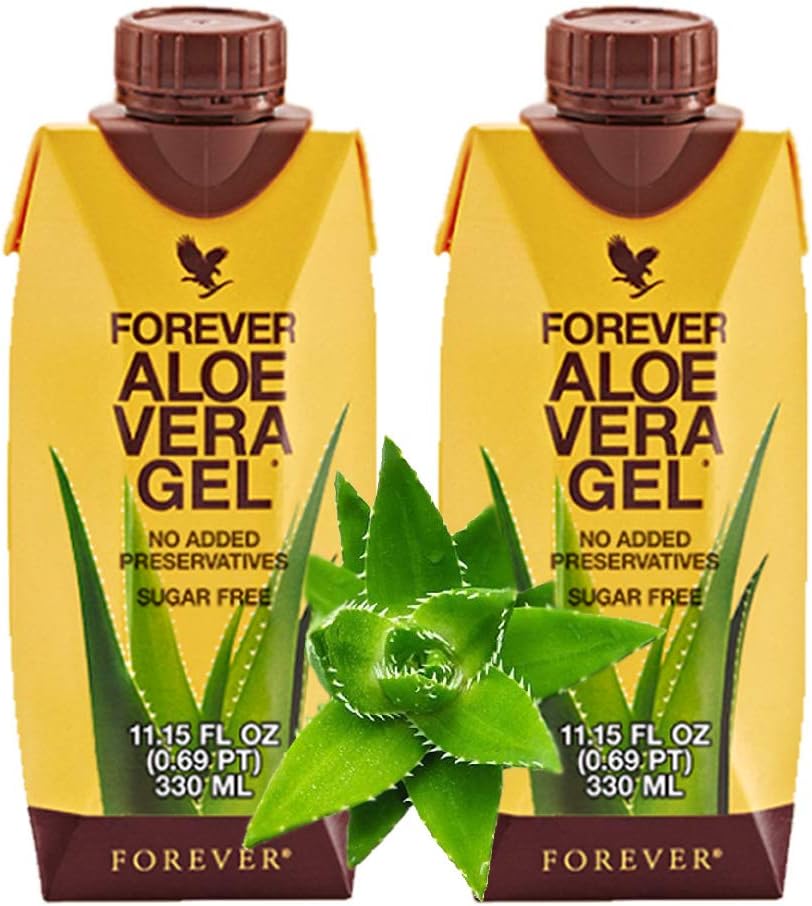 Forever Living Aloe Vera Gel ® Minis (330ml / 11.15oz Each) 99,7% Čisté vnitřní listy Aloe Vera Gel, No Add Conservatives. Bezlepkové (balení po 2)