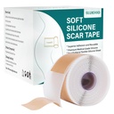 Silikonové Jiskry (1.6 "x 158" Roll-4M), Silikonové Jiskry Tape for Scar Remote Treatment, Reuse Silikonové Jiskry Strips for C-Section, Keloid, Burn, Acne, Chirurgické Jizvy