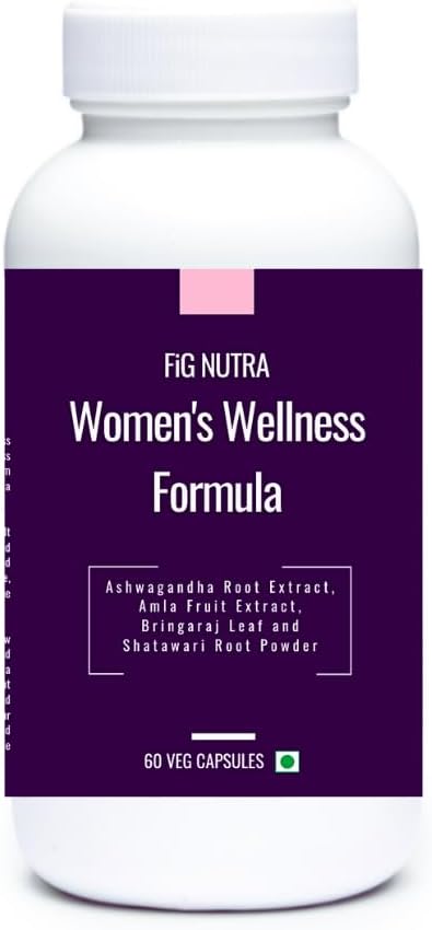 FiG Nutra 's Women' s Wellness Formule - Komplexní podpora vitality, imunity, stresu a hormonální rovnováhy - 60 Veg Caps