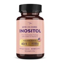 QSTA Myo-Inositol & D-Chiro Inositol dodatek pro ženy 4100mg (40: 1 poměr) - 9-in-1 Hormonal & Metabolic Podpora s folátem, vitamin B6, B12, D3, zinek & chrom