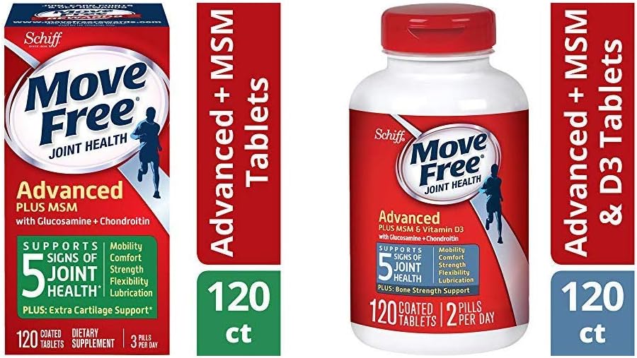 Přesun zdarma Glucosamine & Chondroiton Plus MSM Advanced Joint Health Supplets (120) a Comfort a Glucosamine a Chondroitin Plus MSM & D3 Advanced Joint Health Supplets (120)