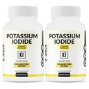 (2 balení) Iodid kalcium Kapsle 130mg Dávka - 60 Podání - Podpora štítné žlázy a obrana - KI Jodové štítné žlázy