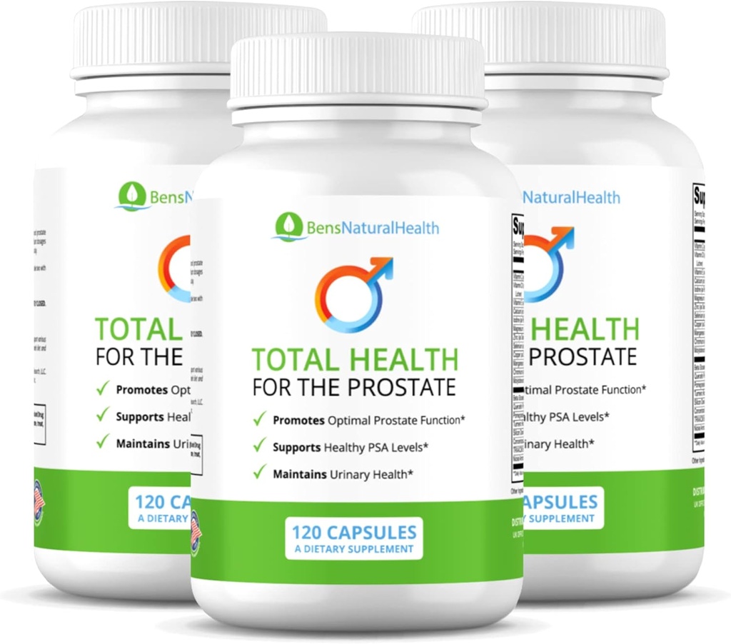 Ben je přírodní zdraví celkové zdraví pro Prostate dodatek s Beta sitosterol vitaminy C, D, E, zinek a kurkuma, 360 vegetarikaps, 3 balení