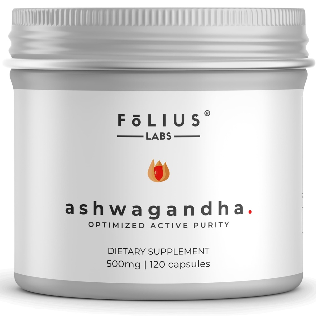 Ashwagandha 7.5% Herbal Energy Supplement 500mg - Stress Relief Support, Natural Mood Support - Full Spectrum Ashwagandha Root Extract -120 Kapsle