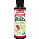 Barlean 's Strawberry Banana Flaxseed Oil Liquid, Vegan Omega 3 6 9 Doplňky pro děti a dospělé od Cold Pressed Flax Seed Oil s 2,968 mg Vegan Omegas, Non- GMO & Gluten Free, 8 oz