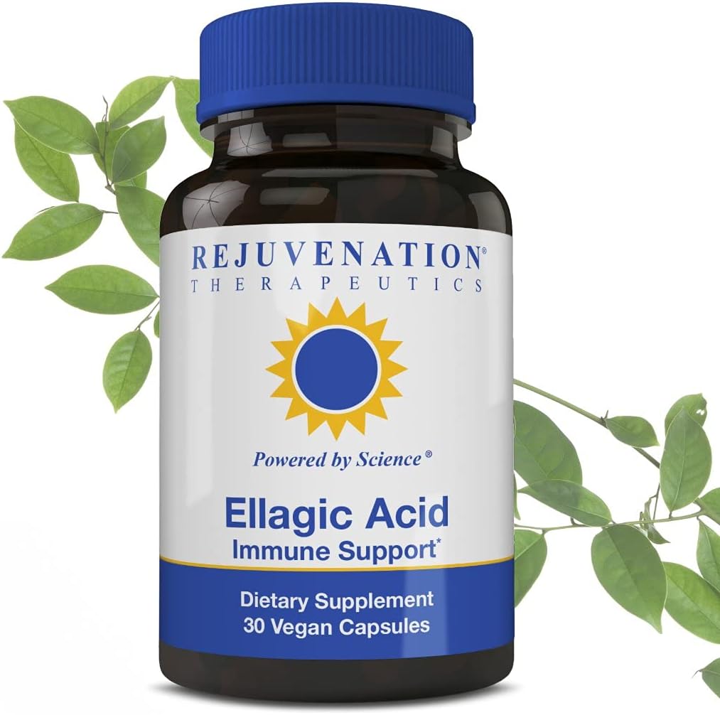 Omlazovací terapeutika Vysoká potence Ellagic Acid Kapsle 250mg Τηλ. 124; Zlepšení imunity a eliminace oxidačních stresů 124; Premium Organic & Vegans Τηλ. 124; 30 Kapsle 250 mg