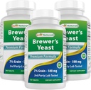Nejlepší natural, Brewers kvasinky, 7-1 / 2 Zrna s vitamínem B1, Vitamin B2, 1000 mg 240 tablet (240 Počet balení po 3)