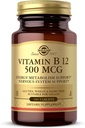 Solgar Vitamin B12 500 mcg - 100 Tablet - Vegan, Gluten Free, Dairy Free, Kosher - 100 Služeb