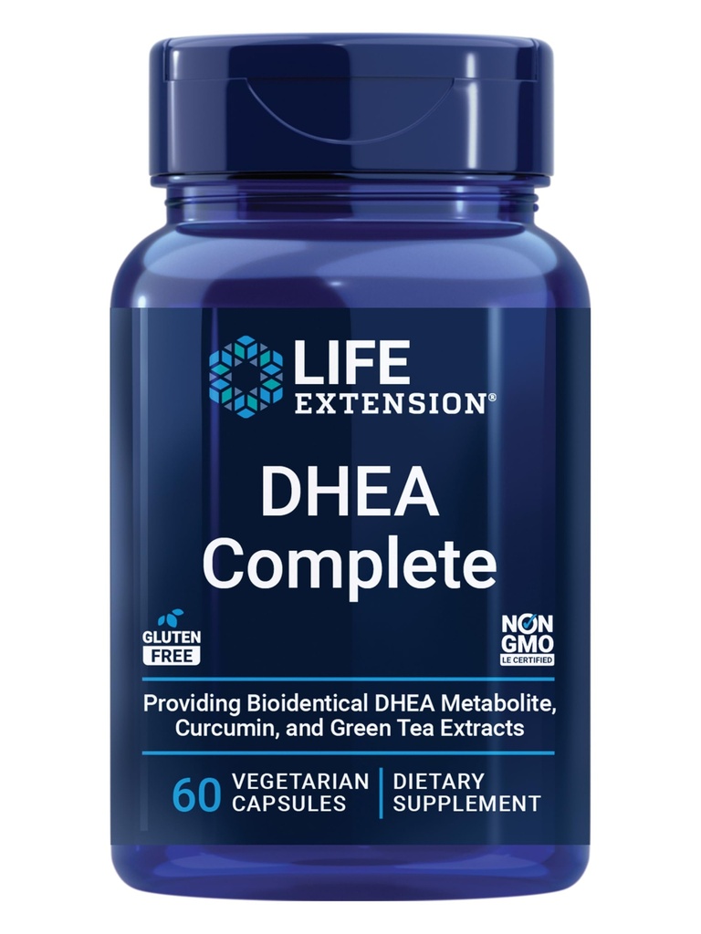 Life Extension DHEA a 7-Keto DHEA Kompletní Vegetariánské kapsle k maximalizaci podpory zdravé tělesné hmotnosti & mood, Lean Muscle Mass, Libido & More, Non- GMO, gluten- Free, 60 Počet