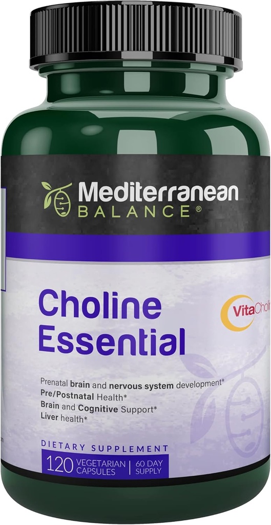 Cholin, Prenatal Brain and Cognitive Support Vitamin, Kosher, Vegetarian, Cholin dodatek pro těhotné a ošetřující ženy, 550mg Choline per Serving, 60 Day Supply