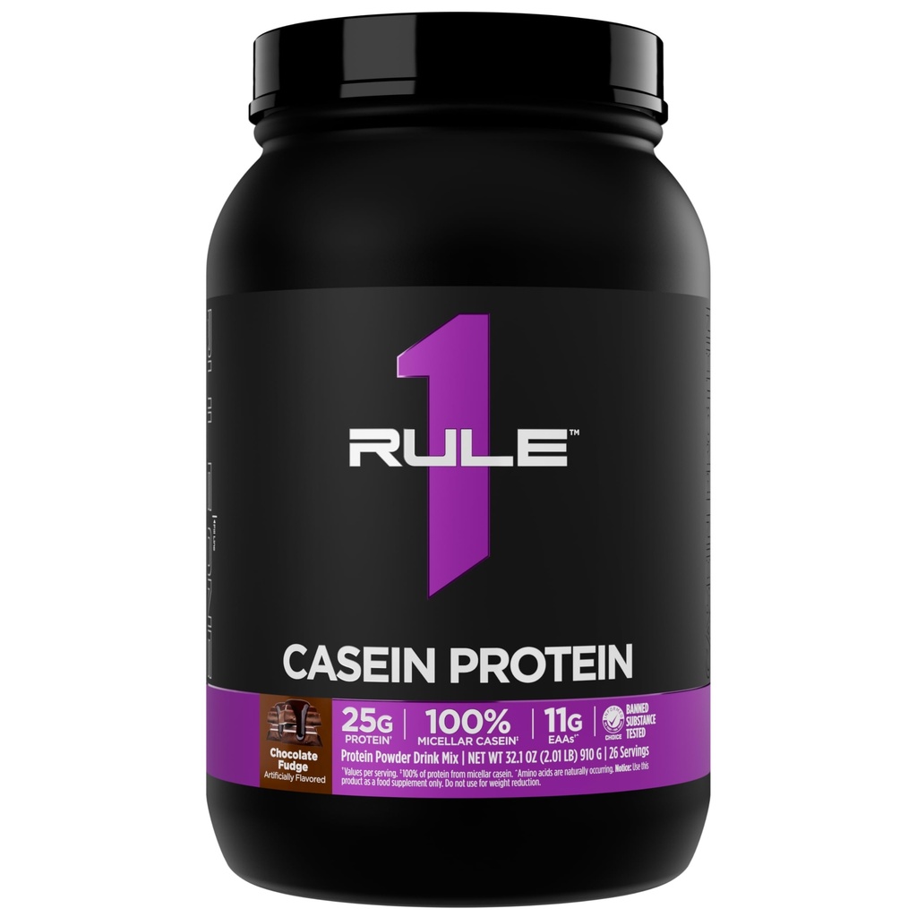 Pravidlo 1 Kasein protein - 25g protein a 11g EAA Per Serving from Slow-Release Micelar Casein for Overnight Recovery and Setrvalá dodávka mezi jídly (2 litry *, Čokoláda Fudge)
