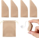 Nuanchu 2 Packs pomoc sluchu Komfortní ochrana se skladovacím pytlem pomoc sluchu Kryt 1 "až 1.25" Chraňte zesilovače od špíny, potu, větru (hodí 1 "až 1.25", Khaki)