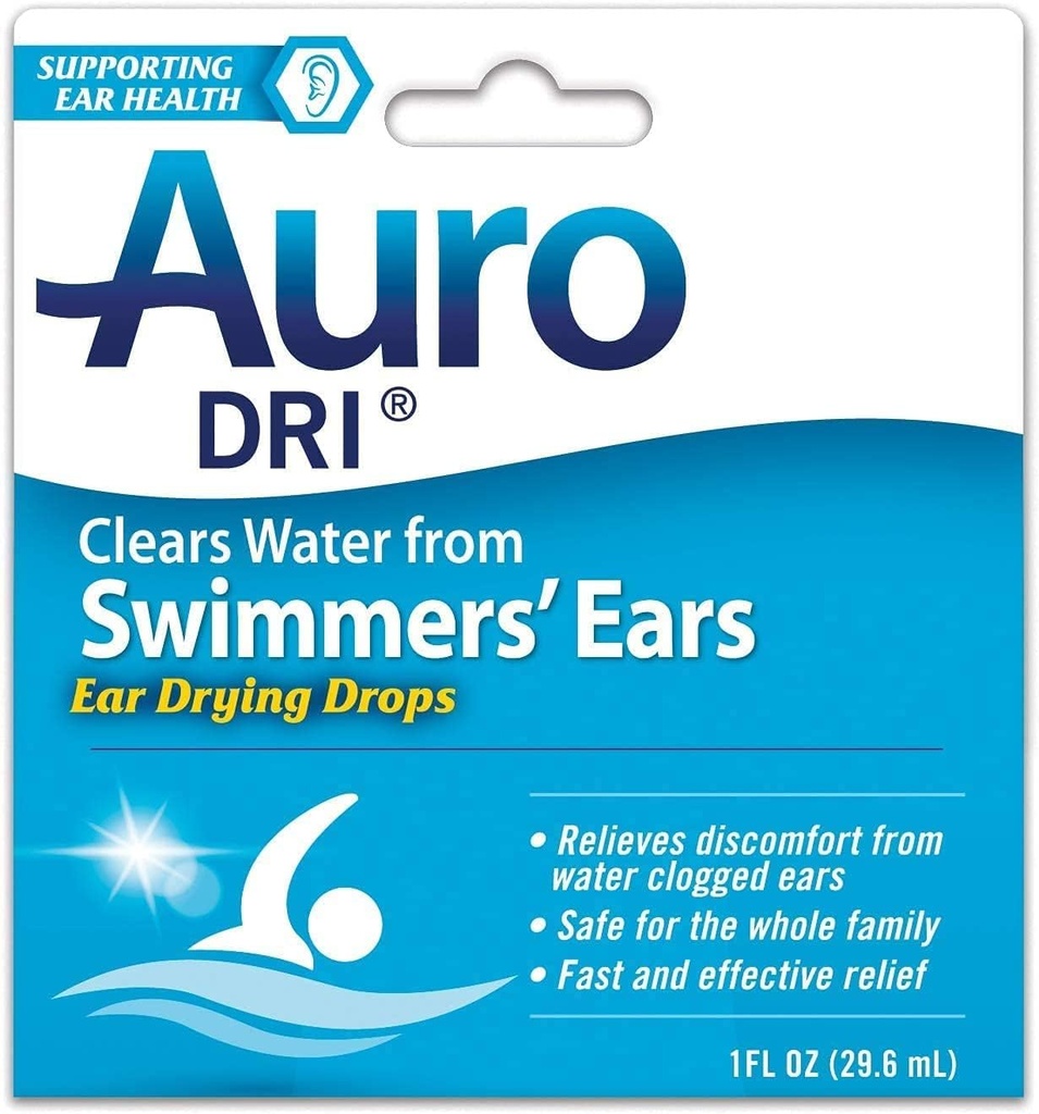 Auro- Dri - Ušní voda Sušení pomoc, 1 Fl. Oz. (2 Pack Value Bundle)