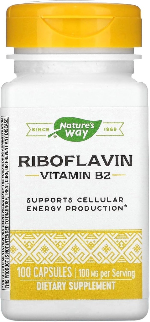 Vitamin B2, 100 mg Riboflavin, 100 tobolek, balení po 2 ks