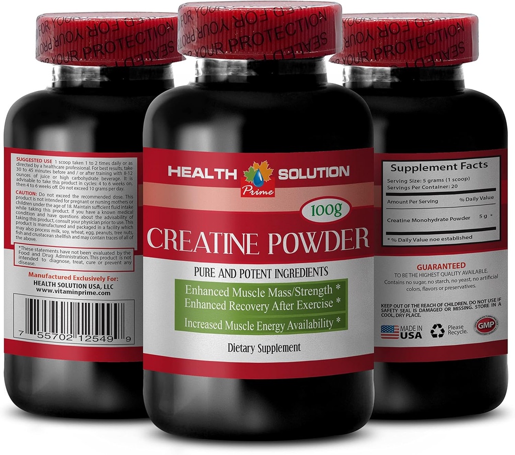 Monohydrát kreatininu organický - CREATINE POWDER 100g - zvýšení růstu svalů - monohydrát kreatininu - monohydrát kreatinu - monohydrát kreatininu 5g prášek - mikronizovaný kreatinin 1 Bot
