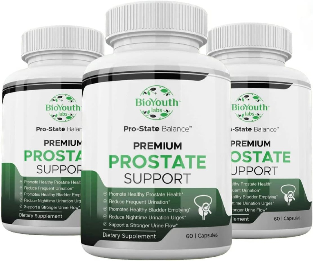 Labs Natural Prostate Zdravotní dodatek pro muže, 180 Kapsle - Nutriční směs česneku, punicalagins, Tribulus Terrestris & Selenium pro lepší tok moči a snižuje časté močení