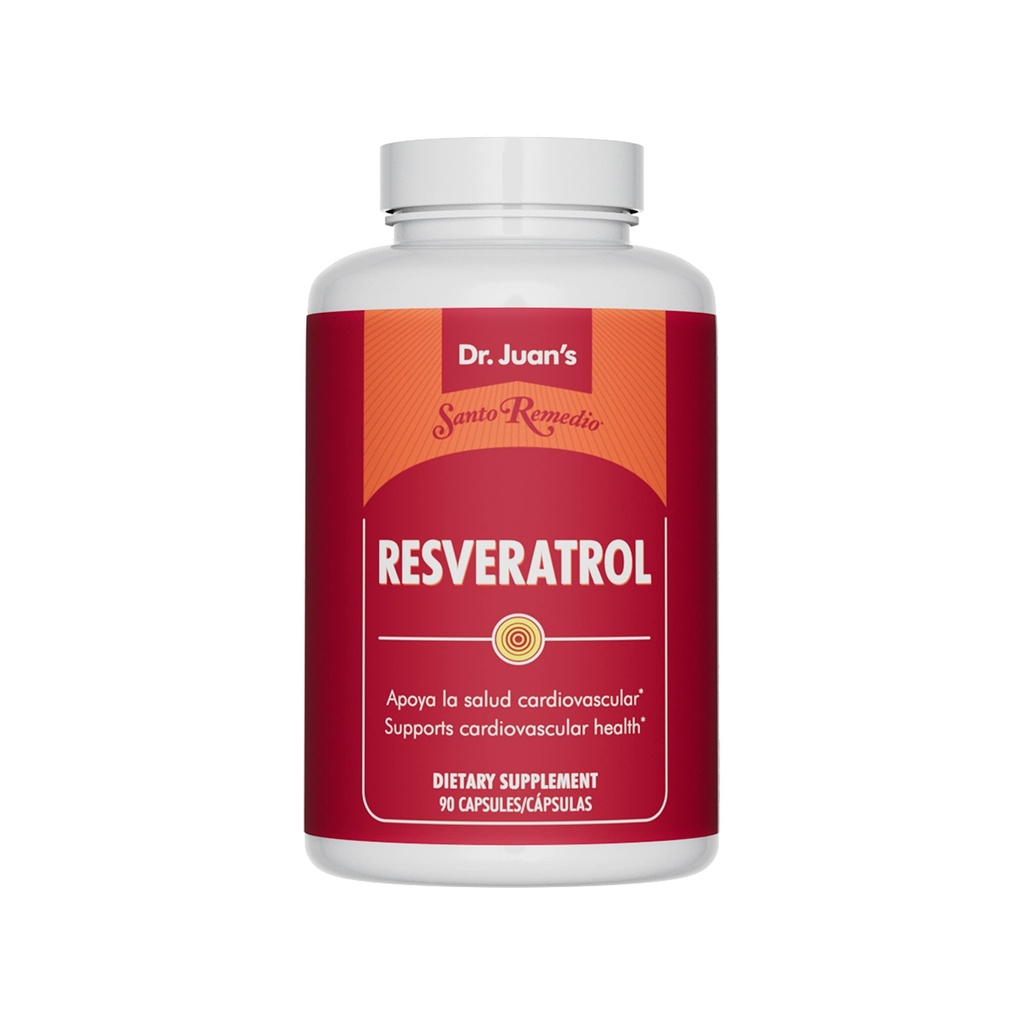 Santo Remedio Resveratrol, podporuje kardiovaskulární zdraví *, dodatek stravy, Vegetariánské, Žádné umělé barvy, Žádné umělé aroma, 200 mg, 90 Kapsle