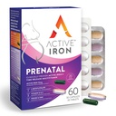 Active Iron Prenatal, Železný dodatek + Prenatal Vitamíny pro ženy, 30 Non- Constipating Kapsle + 30 Time- Release Multivitamins, Těhotenství, Kojení & Postpartum Essentials