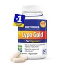 Enzymedica Lypo Gold, High Potency Lipáza Digestivní Enzymy pro tuk Digestion, Podporuje příležitostné Bloating Relief & Digestivní zdraví, Keto- Friendly, Vegan, 60 Kapsle