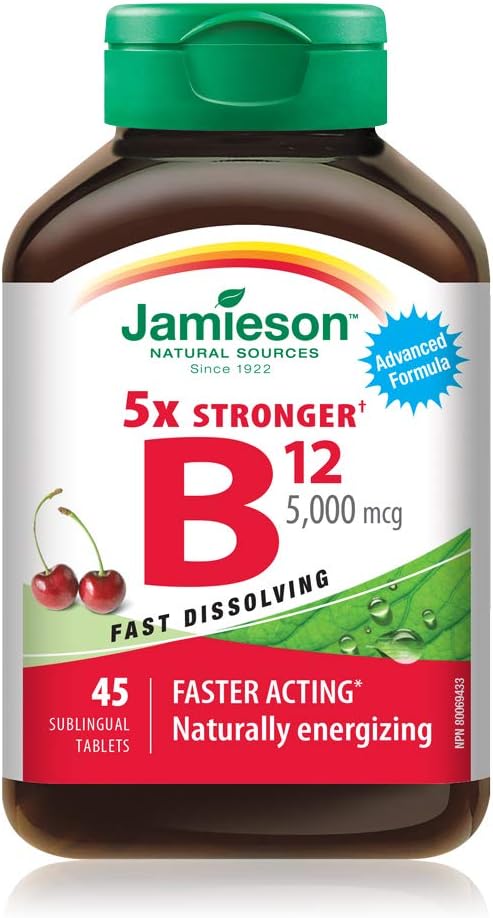 Jamieson Vitamin B12 5 000 mcg, 45 tablet