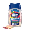 Tums Extra Strength Žvýkací cukr bez antacid Tablety pro Heartburn Relief, Melon Berry - 80 Počet