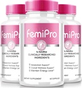 NutraRize (3 Pack) FemiPro Kapsle, Premium Formule pro podporu moče Heath, All- přírodní doplněk pro kontrolu a celkové zdraví, Femi Pro Recenze (180 Kapsle)