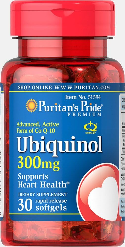 Puritan 's Pride Ubiquinol 300 mg Softgels, 30 Počet