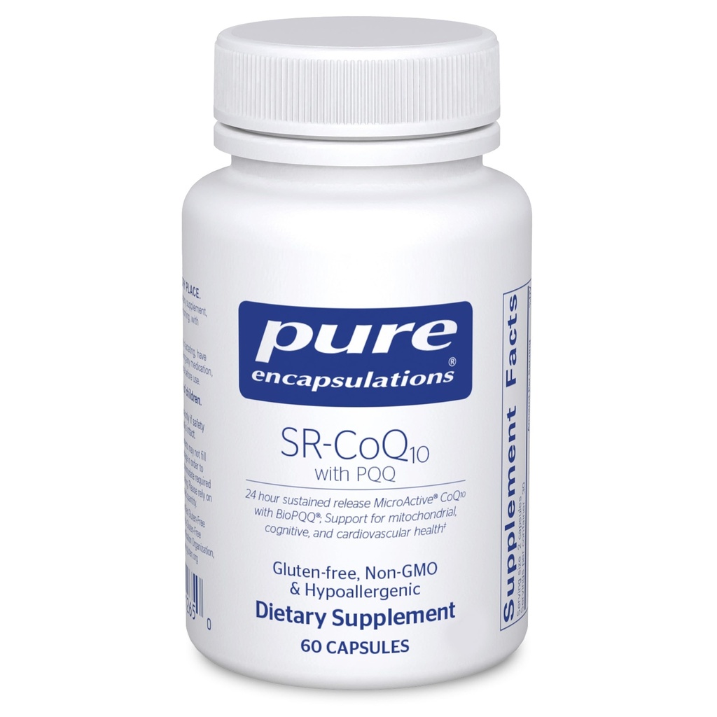 Pure Encapsulations SR-CoQ10 with PQQ - Heart Health Support * - Setrvalá release Technology - Antioxidants Supplement - Gluten Free, Vegetarian & Non-GMO - 60 Kapsle