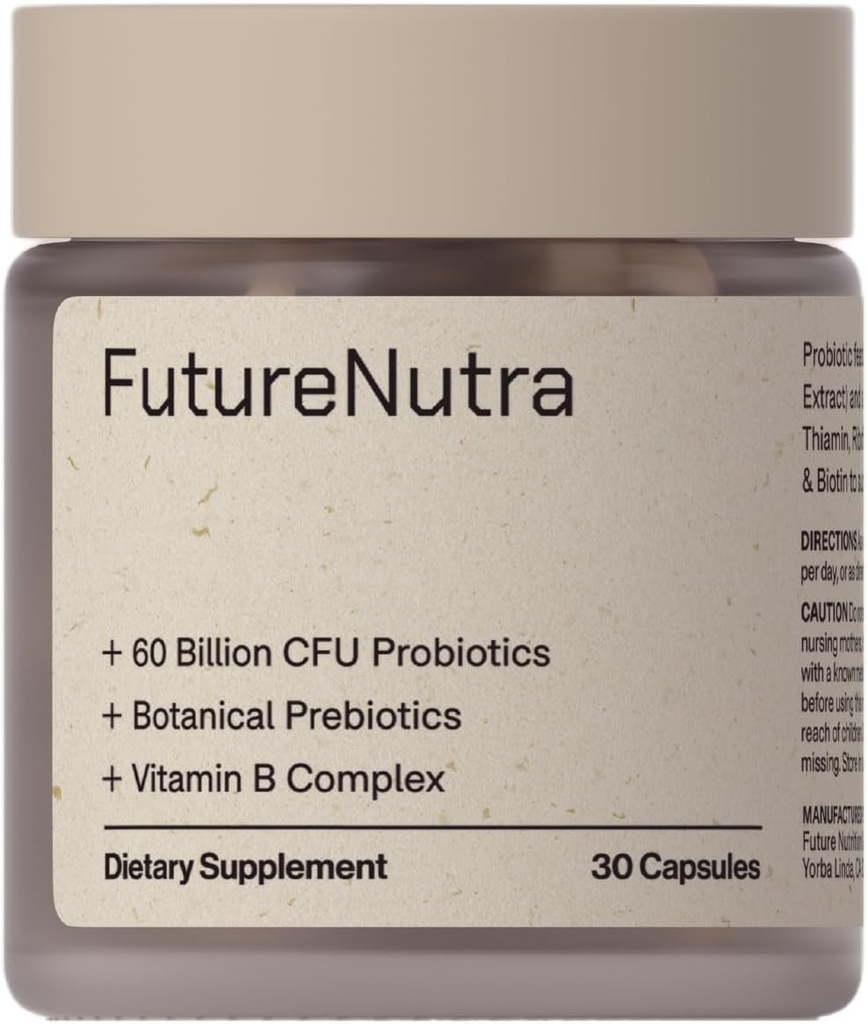 10 Advanced Strains, Prebiotics, a B Vitamíny pro celkové trávicí a imunitní zdraví, podporuje příležitostné zácpy, nafouknutí, Průjem - 30 Počet / Láhev