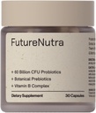 10 Advanced Strains, Prebiotics, a B Vitamíny pro celkové trávicí a imunitní zdraví, podporuje příležitostné zácpy, nafouknutí, Průjem - 30 Počet / Láhev