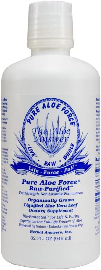 HERBAL ANSWERS Aloe Force - Pure Aloe Vera dietární dodatek, 32oz
