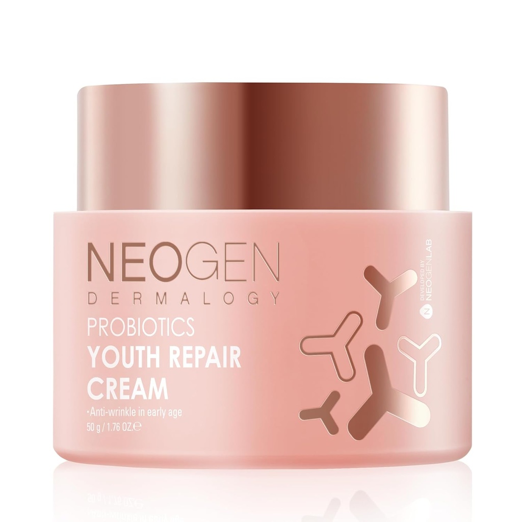 [K- Beauty] Neogen Dermalogy Probiotika Mládež Opravy pleti Cream Face Lotion w / Superprobiotika, Kolagen & 11 Peptides kůže Opravy Cream 1.76 oz