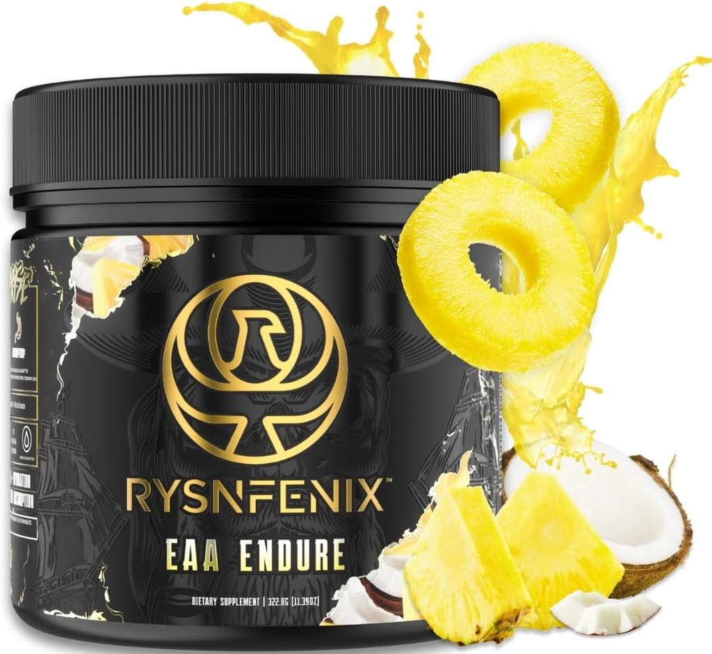 EAA Endure - 11g EAA + BCAA s Astragin & Black Pepper Extract for Enhanced Amino Acid Absorption & Aquamin Electrolytes for Hydration Az124; 25 Servings (Pina Colada)