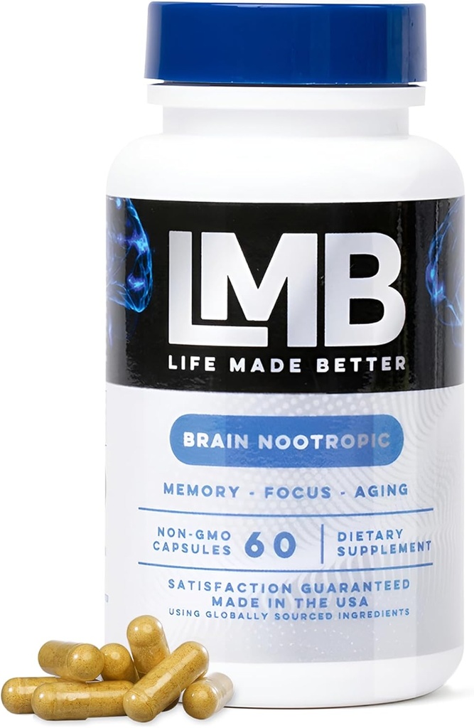Prvotřídní Nootropics Brain Support Supplement for Paměť - Zlepšit kognitivní funkci a duševní jasnost s naší výkonnou paměťovou příručkou - Zvyšuje duševní soustředění, paměť a koncentrace