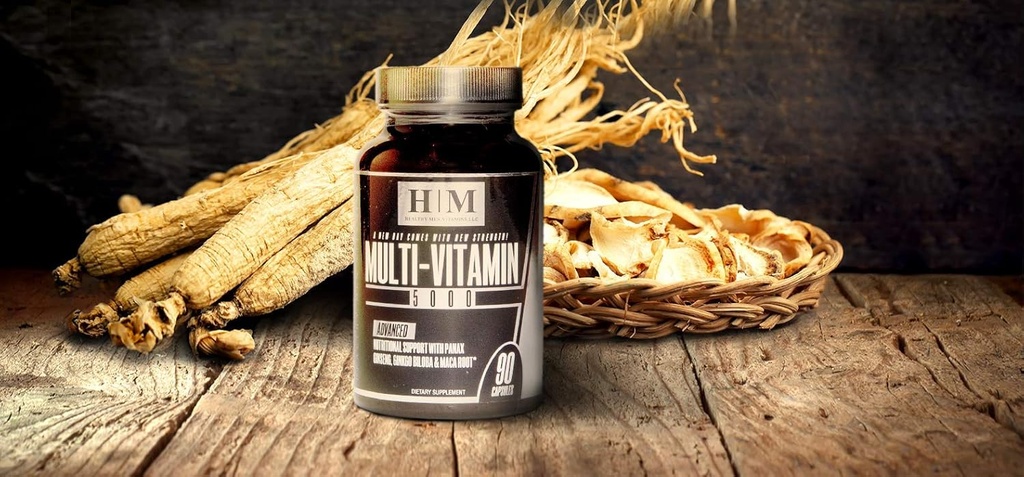 Nejjednodušší doplněk Multivitamin pro muže Multi- Vitamin 5000 Infuze Imunitate Health Support Men 's Daily Boost Energy, General Health Vitamin A- K Plus více 90 Kapsle