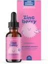 JoySpring ZincBerry - Kids Zinek & Vitamin dodatek (1 fl oz) Imunitate Support Drops with Elderberry Flavor for Kids 2-16 + Roky