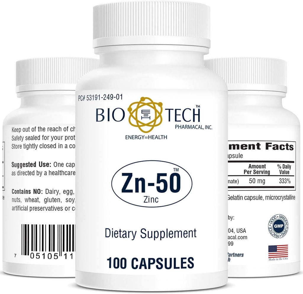BioTech Pharmaceutical - Zn-50-100 Počet