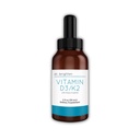 Dr. Brighty Vitamin D3 / K2 - Vysoce koncentrované kapalinové D3 K2 kapky - dodatek stravy pro silný imunitní systém a zdraví kostí, 2 Fl Oz