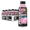 Protein2o 15g Syrovátkový protein izolát Hydratační nápoj Plus Energy & Focus, 350mg elektrolytů, Vitamíny B5 & B6, bez cukru, Cotton Candy, 16.9 oz láhev (balení po 12)
